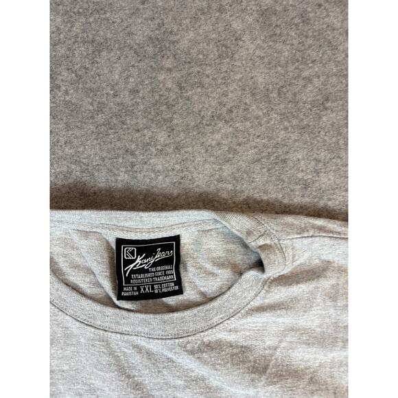 VINTAGE Y2K Karl Kani Jeans Shirt Mens 2XL Gray KJ68 Graphic Hip Hop Streetwear - Picture 4 of 7